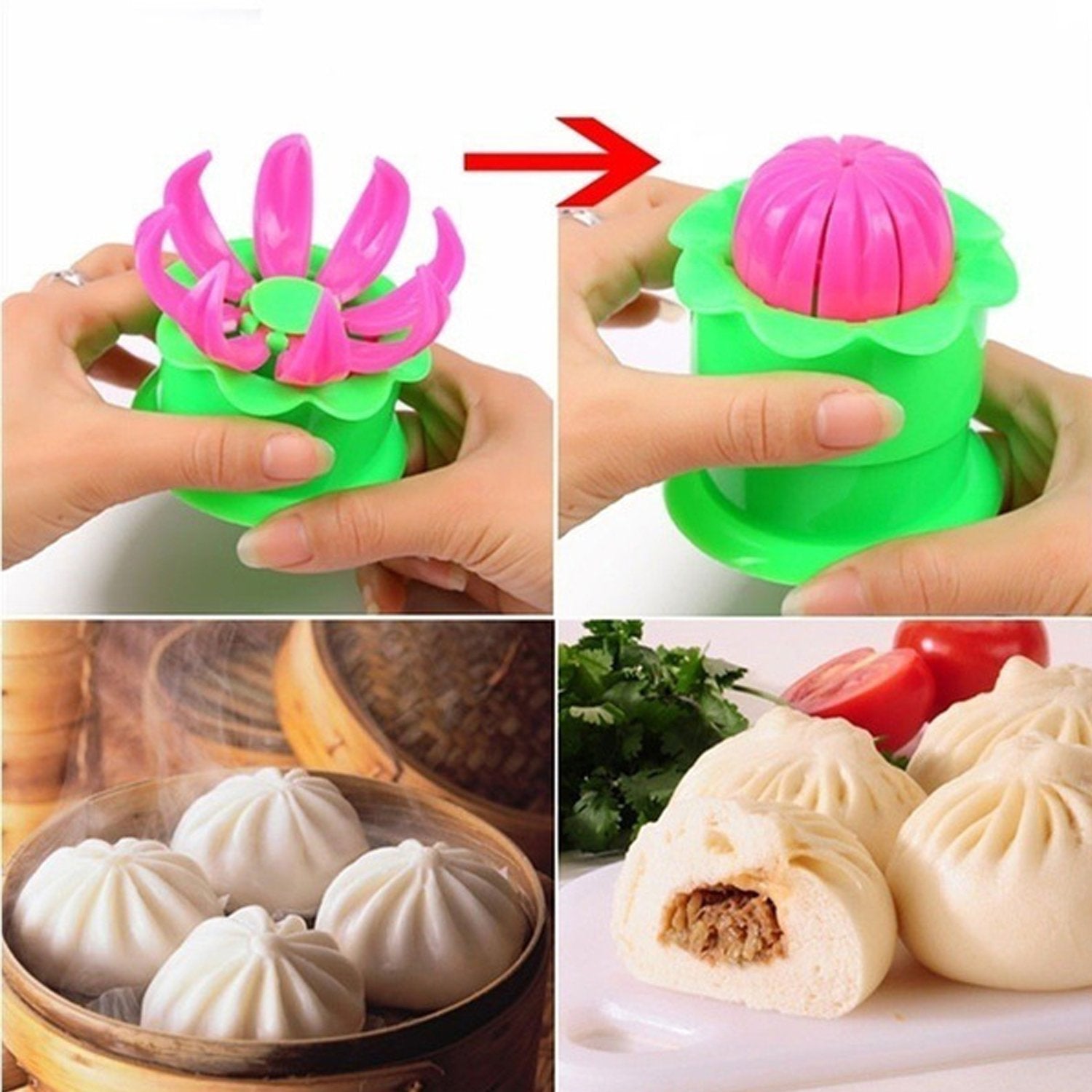 Momos mold and spoon set for preparing steamed buns. Momos mold and spoon set for preparing steamed buns.